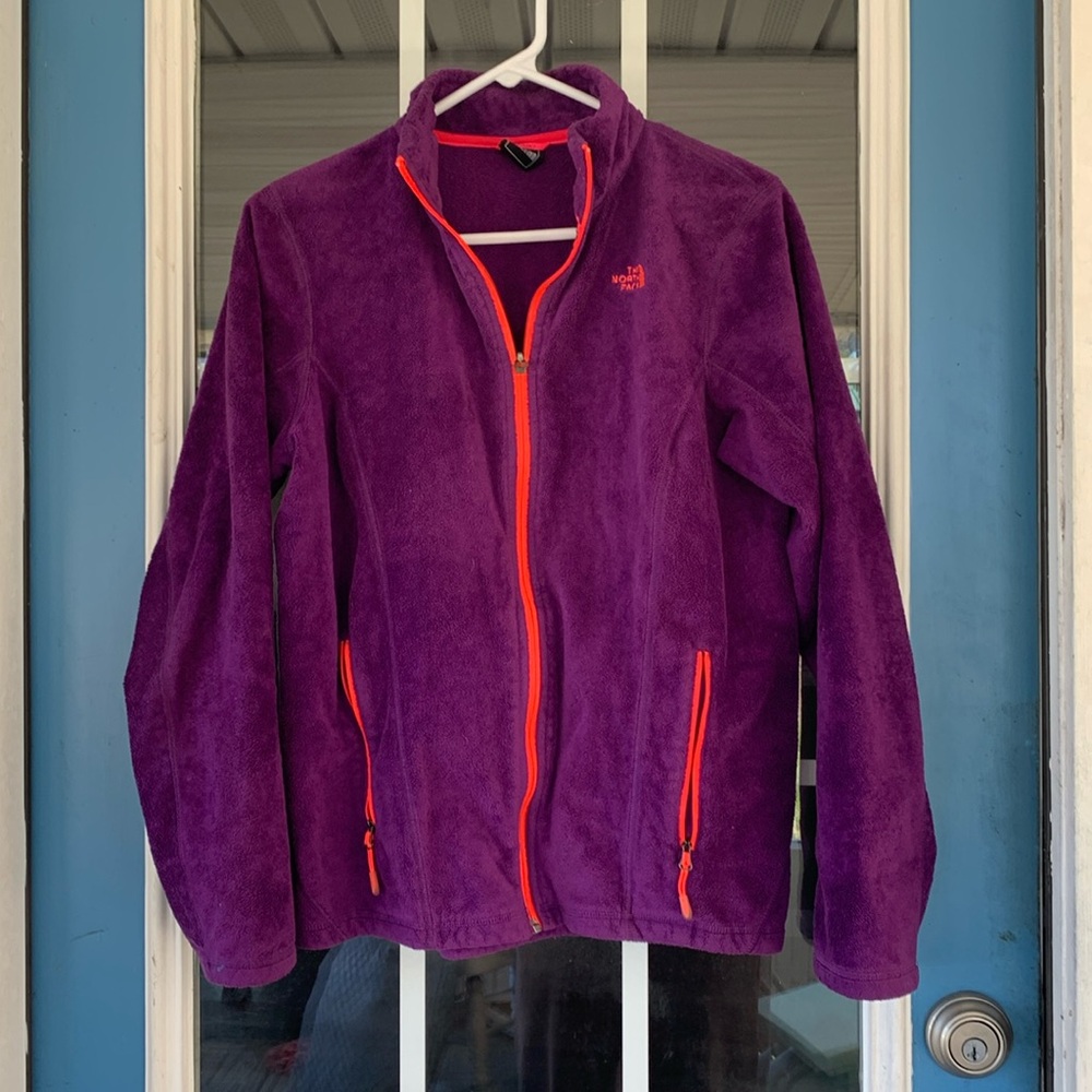 Purple The North Face jacket size medium